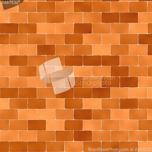 Image of orange mosaic tiles