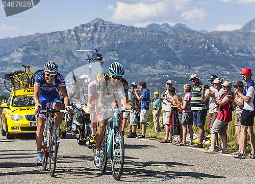 Image of The Cyclists Andreas Kloden and Arnold Jeannesson