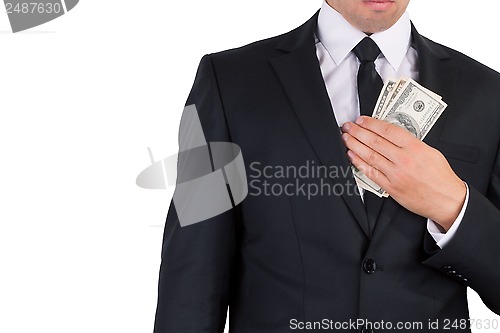 Image of Businessman with money