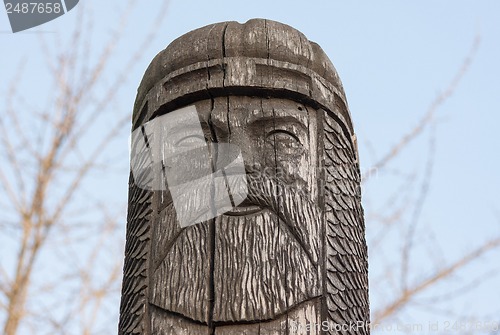 Image of statue of the ancient Slavic god