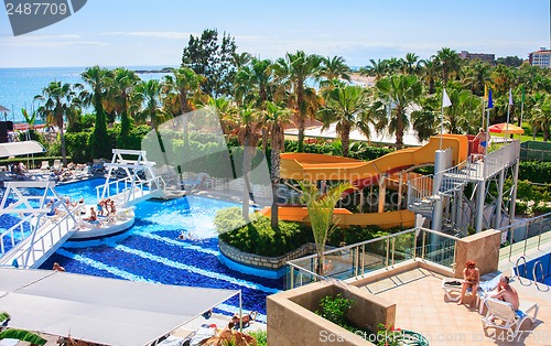 Image of people playing in pool