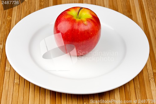 Image of Apple On Plate