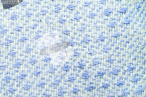 Image of woolen fabric with color blotches