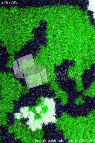 Image of Hand woven carpet pattern, close up view