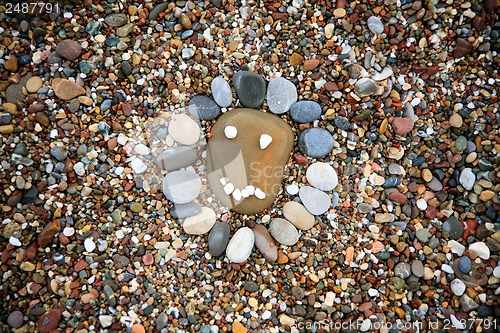 Image of Sea stones background