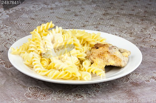 Image of pasta with chicken