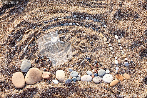 Image of Sea stones background