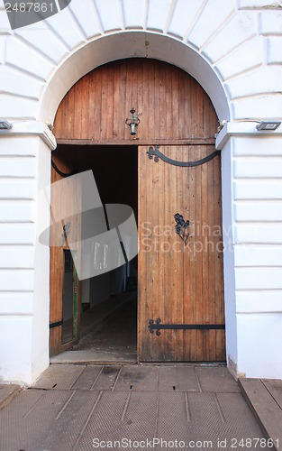 Image of gates of the medieval castle