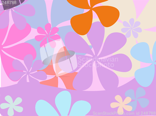 Image of Retro flower background