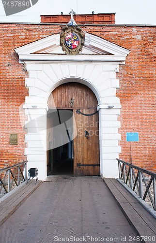 Image of gates of the medieval castle