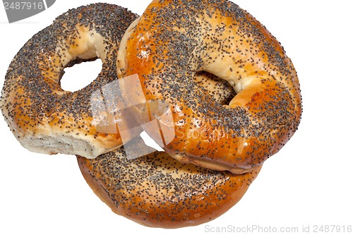 Image of bagels with poppy seeds