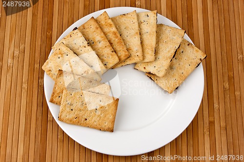 Image of cookies with chocolate on a plate