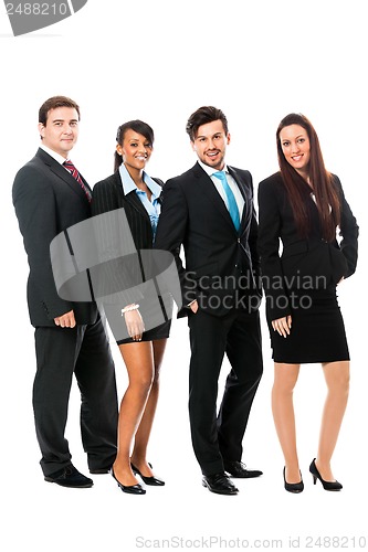 Image of business team diversity happy isolated