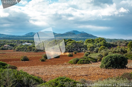 Image of beautiful landscape mountain view mediterranean spain