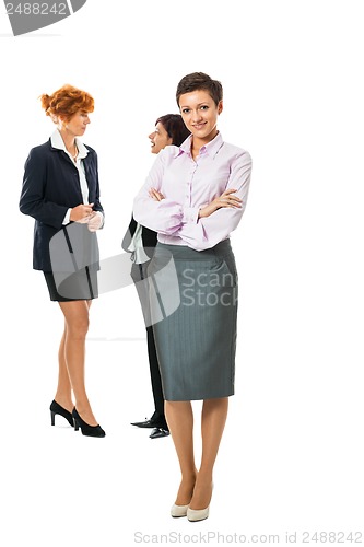 Image of business team diversity happy isolated