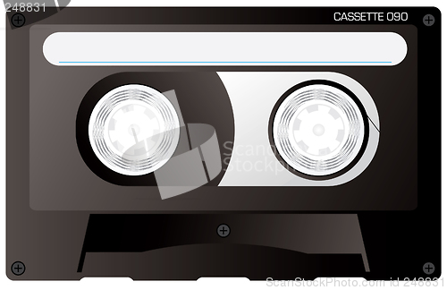 Image of cassette tape black