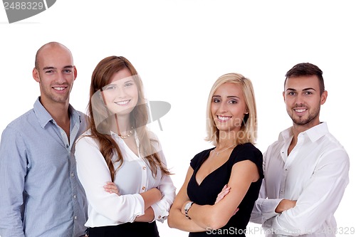 Image of happy people business team group together 