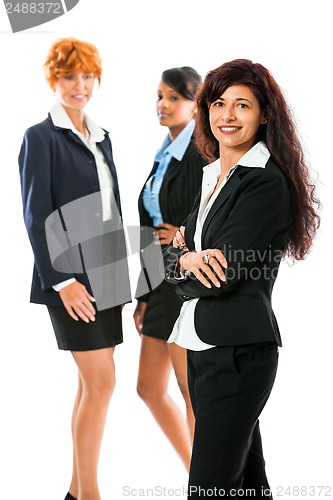 Image of business team diversity happy isolated