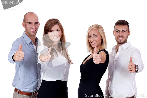 Image of happy people business team group together 