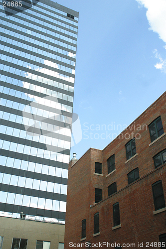 Image of old and newer buildings