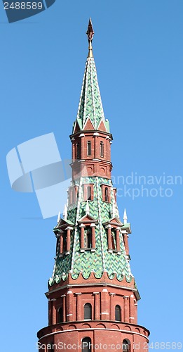 Image of Moscow Kremlin tower with red star