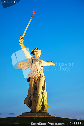 Image of The Motherland calls! monument in Volgograd, Russia