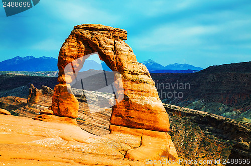Image of Delicate Arch at the Arches National Park, Utah, USA
