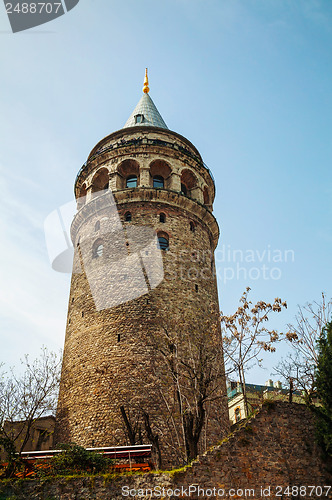 Image of Galata Tower (Christea Turris) in Istanbul, Turkey