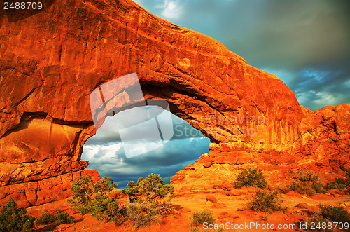 Image of Door Arch at the Arches National Park, Utah