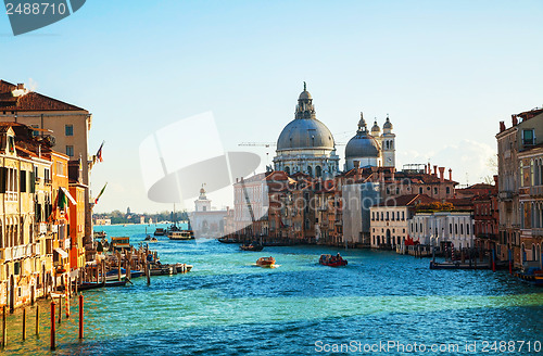 Image of View to Basilica Di Santa Maria della Salute in Venice