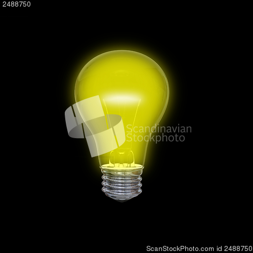 Image of Yellow lightbulb