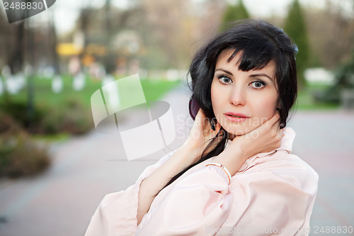 Image of Pretty young brunette