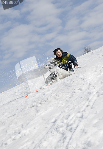 Image of Falling skier