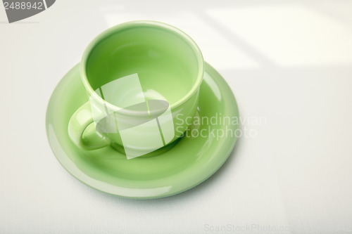 Image of Green teacup