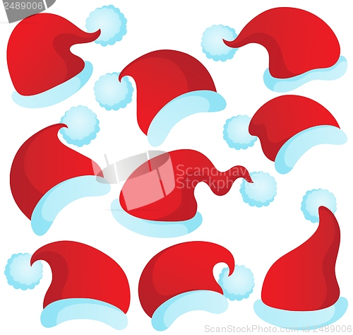 Image of Christmas hats theme 2