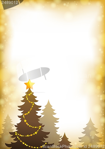 Image of Christmas tree silhouette topic 1