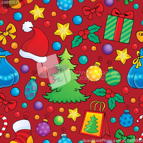 Image of Christmas seamless background 1