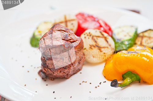 Image of beef meat and vegetable