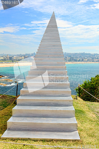 Image of Sculpture by the Sea exhibit at Bondi Australia