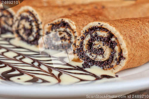 Image of Pancakes with poppy seeds