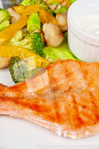 Image of salmon steak