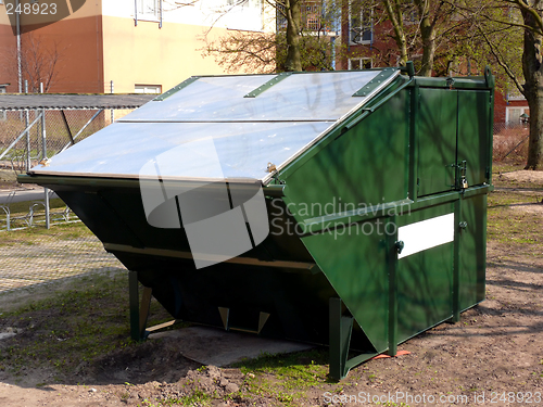 Image of Green Rubbish Skip