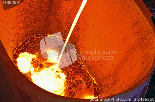 Image of Pouring of liquid metal