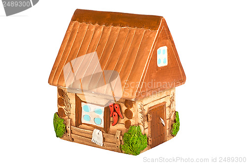 Image of Miniature model country home (piggy bank)