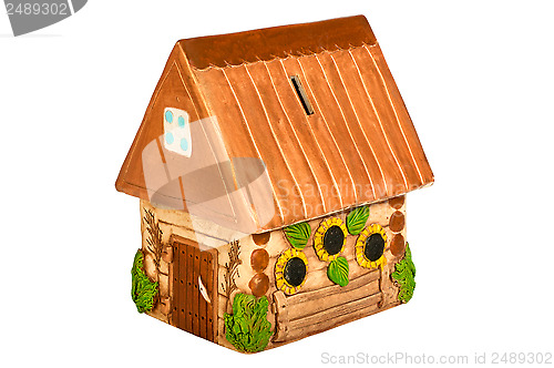 Image of Miniature model country home (piggy bank)