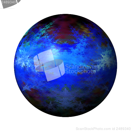 Image of Abstract Blue Globe