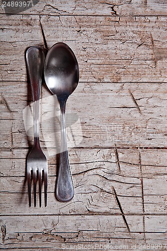 Image of vintage spoon and fork