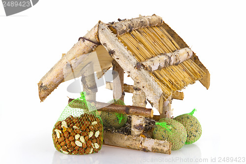 Image of Birdhouse and Birdseed