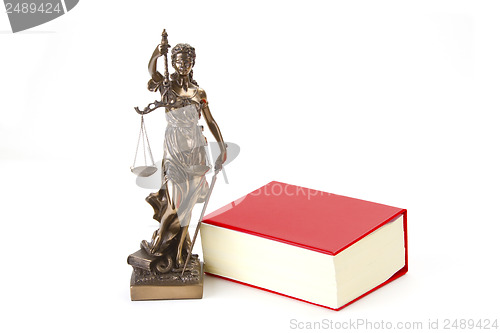 Image of Justice with scales for Law and Justice