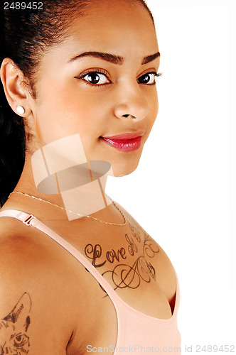 Image of Closeup of woman.